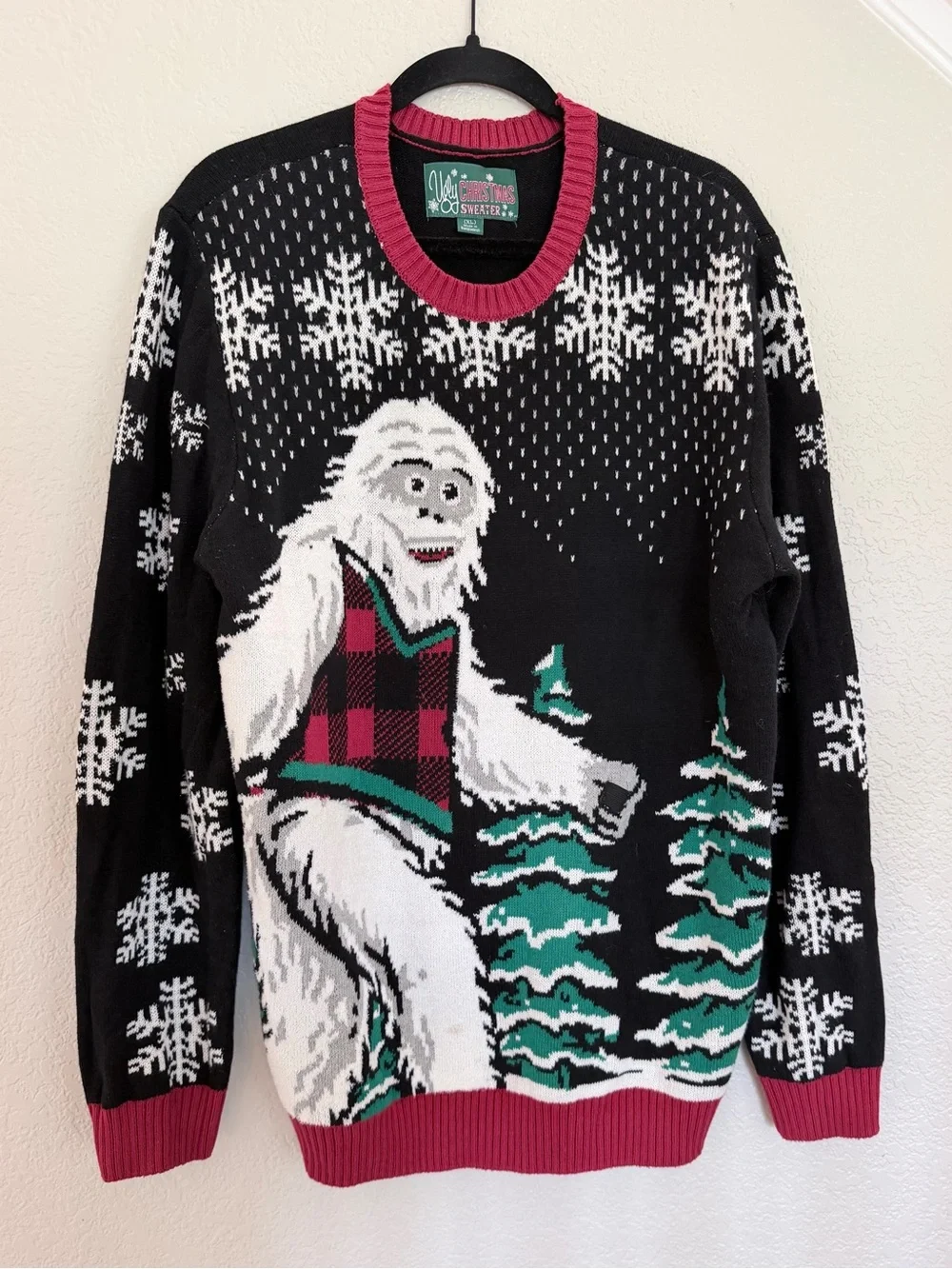Ugly Christmas Sweater Brand - Yeti Abominable Snowman - Men's XL
